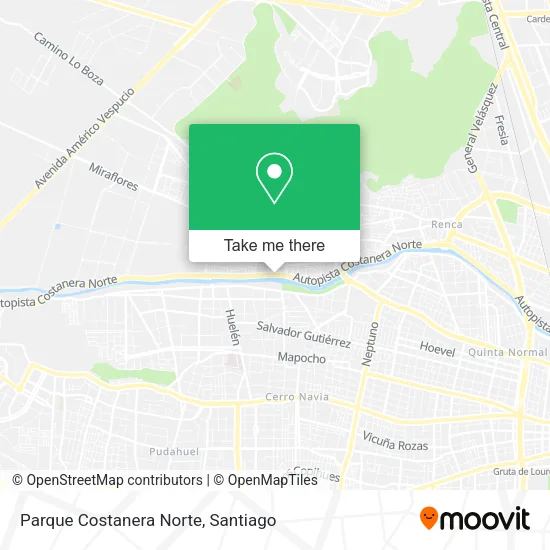 Parque Costanera Norte map