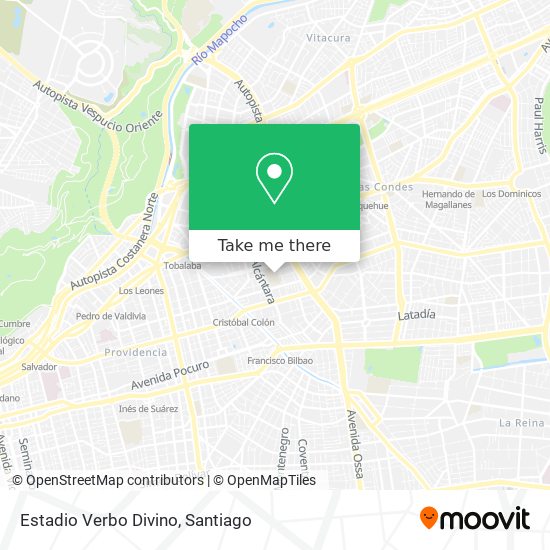 Mapa de Estadio Verbo Divino