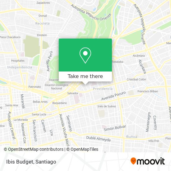 Ibis Budget map