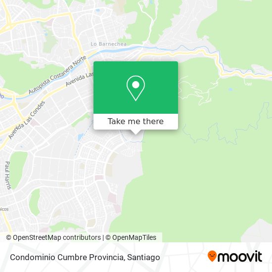 Condominio Cumbre Provincia map