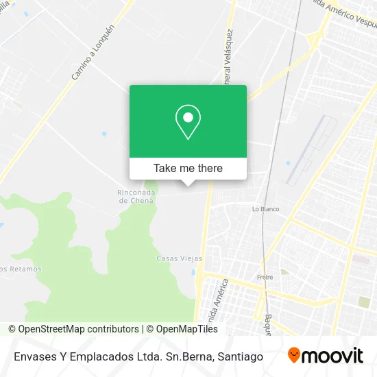 Envases Y Emplacados Ltda. Sn.Berna map