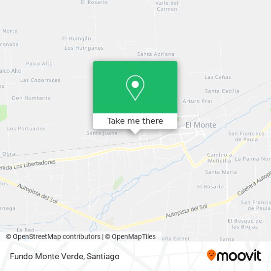 Fundo Monte Verde map