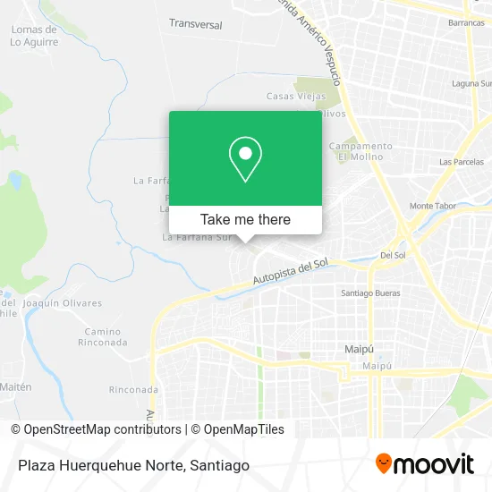Plaza Huerquehue Norte map