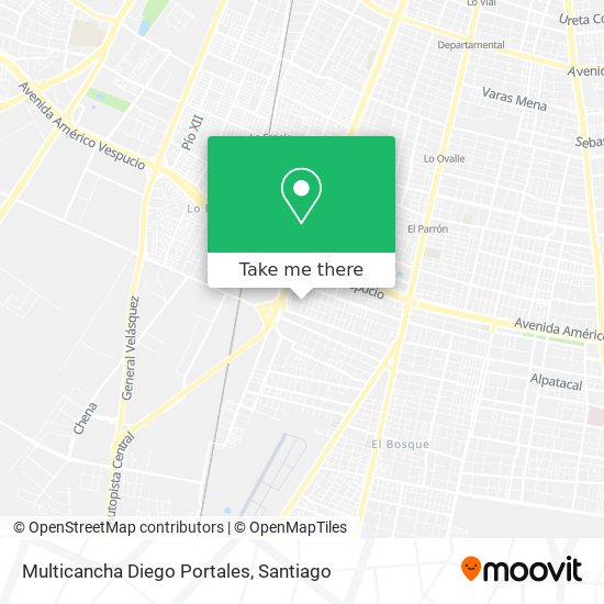 Multicancha Diego Portales map