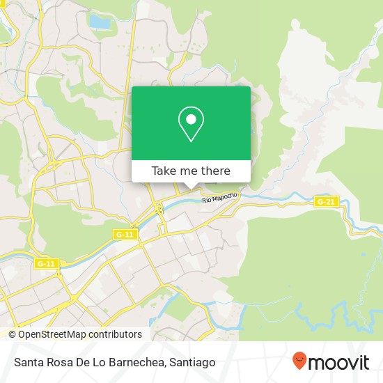 Santa Rosa De Lo Barnechea map