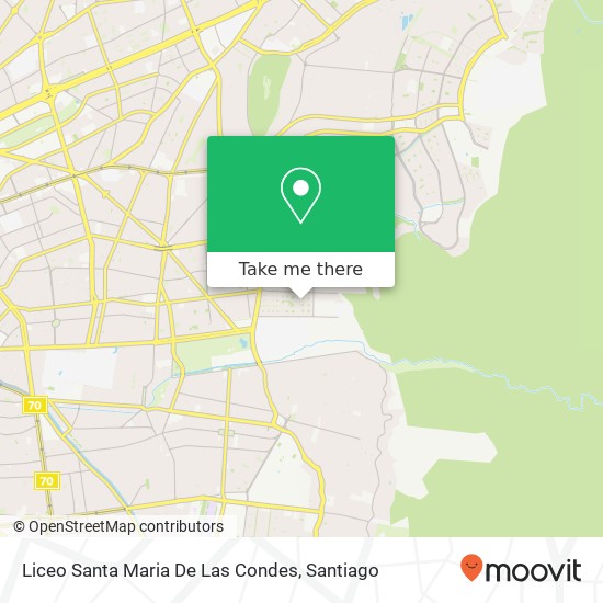Liceo Santa Maria De Las Condes map