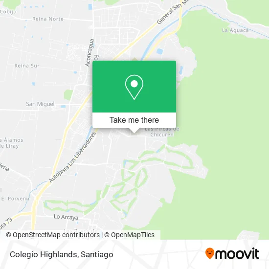 Colegio Highlands map