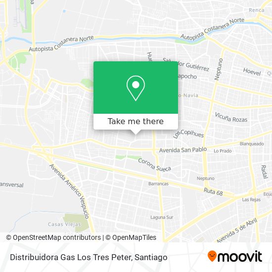 Distribuidora Gas Los Tres Peter map