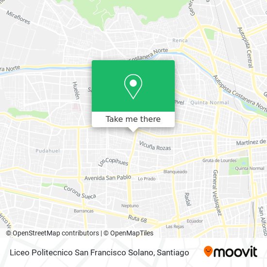 Liceo Politecnico San Francisco Solano map