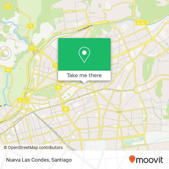 Mapa de Nueva Las Condes