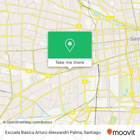 Mapa de Escuela Basica Arturo Alessandri Palma