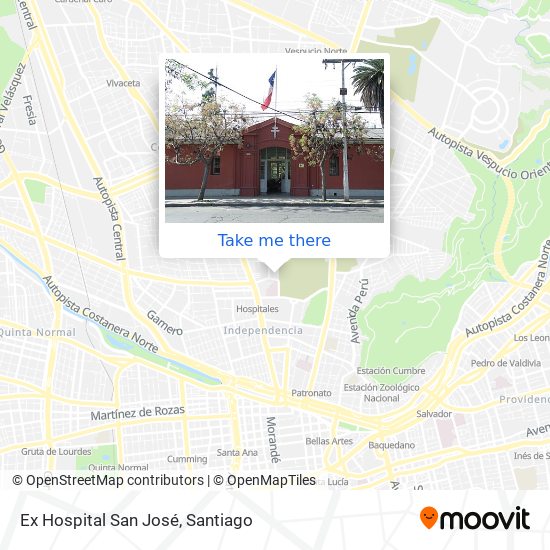 Ex Hospital San José map