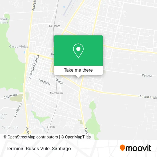 Terminal Buses Vule map