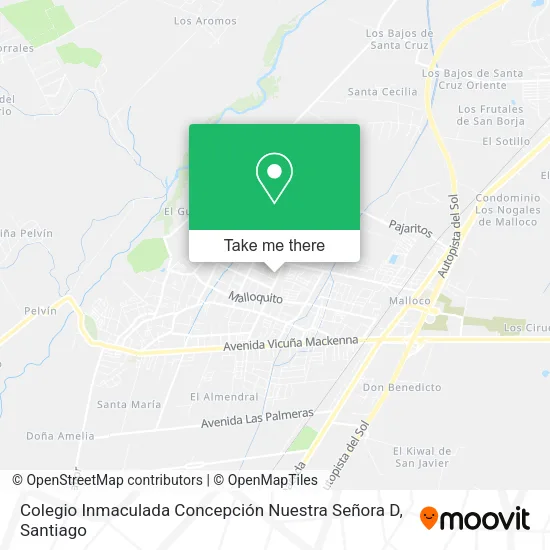 Colegio Inmaculada Concepción Nuestra Señora D map