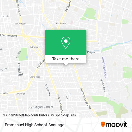 Mapa de Emmanuel High School