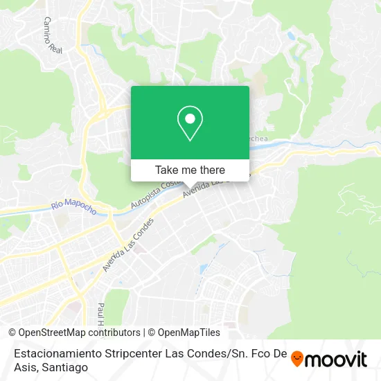 Estacionamiento Stripcenter Las Condes / Sn. Fco De Asis map