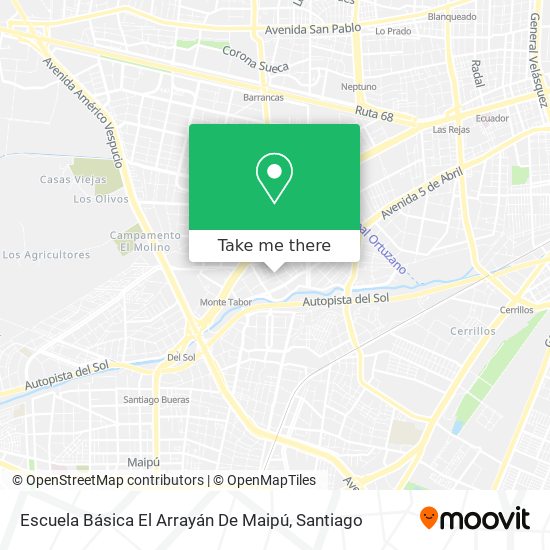 Escuela Básica El Arrayán De Maipú map