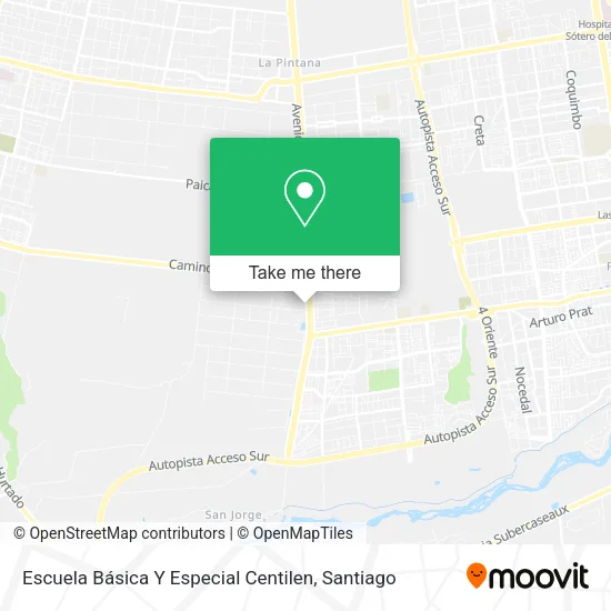 Escuela Básica Y Especial Centilen map