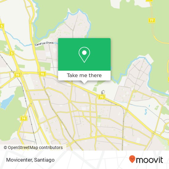 Movicenter map