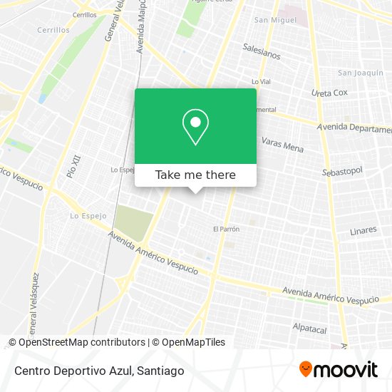 Centro Deportivo Azul map
