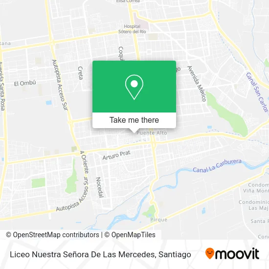 Liceo Nuestra Señora De Las Mercedes map