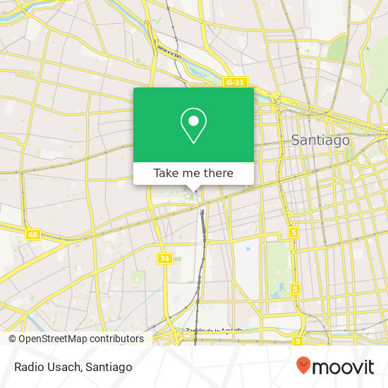 Radio Usach map