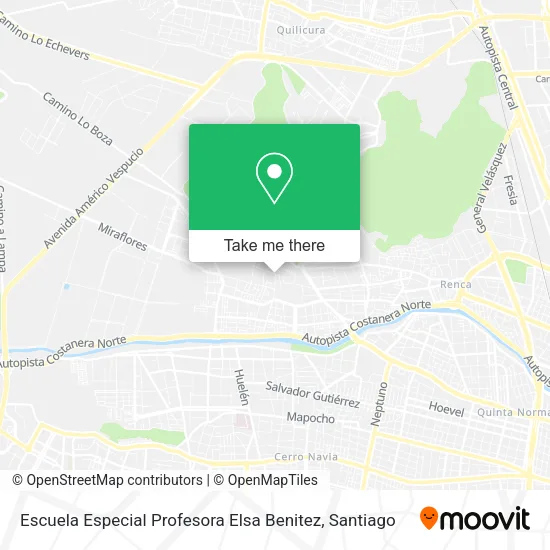 Escuela Especial Profesora Elsa Benitez map