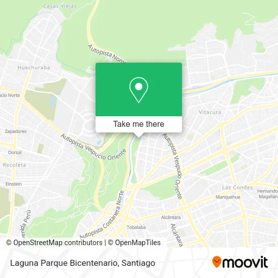Laguna Parque Bicentenario map