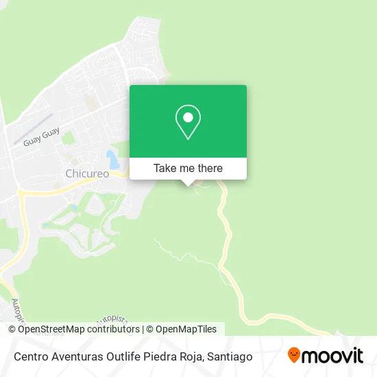 Centro Aventuras Outlife Piedra Roja map