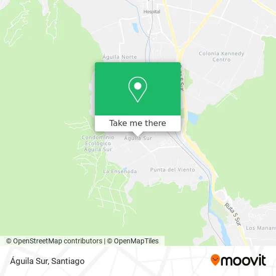 Águila Sur map