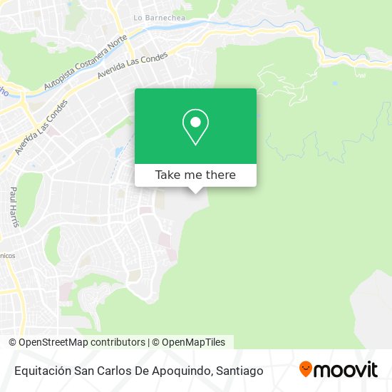 Equitación San Carlos De Apoquindo map