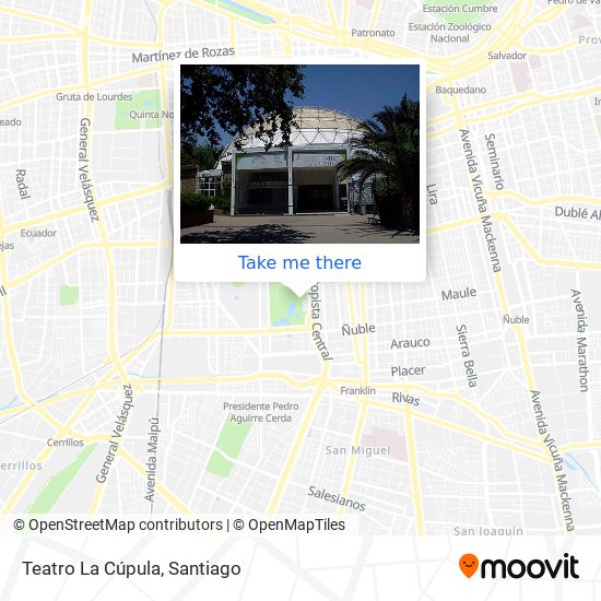 Teatro La Cúpula map