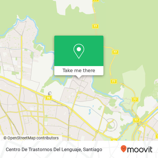 Centro De Trastornos Del Lenguaje map