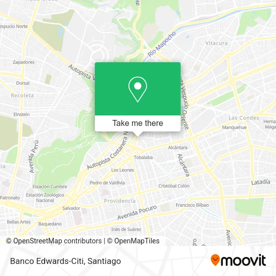 Banco Edwards-Citi map