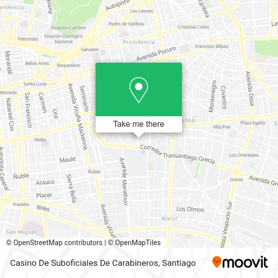 Mapa de Casino De Suboficiales De Carabineros