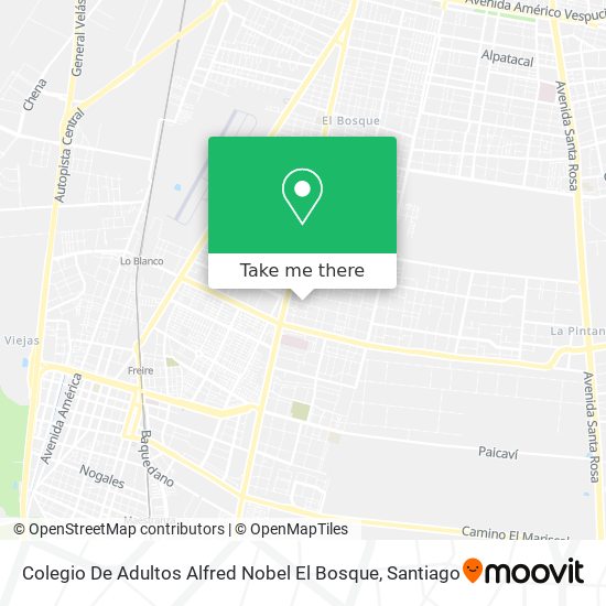 Colegio De Adultos Alfred Nobel El Bosque map