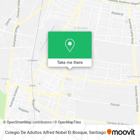 Colegio De Adultos Alfred Nobel El Bosque map