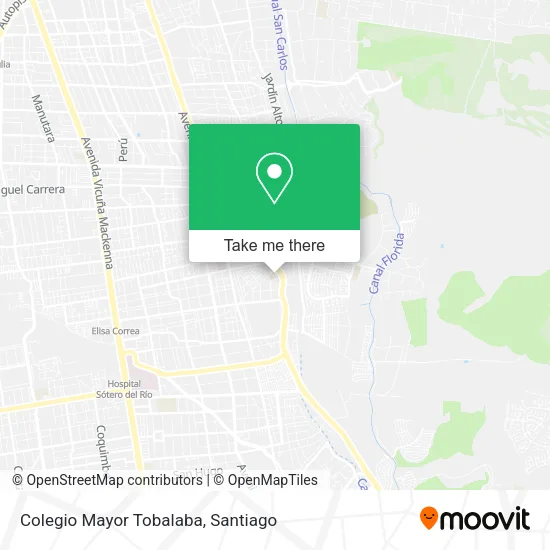 Colegio Mayor Tobalaba map