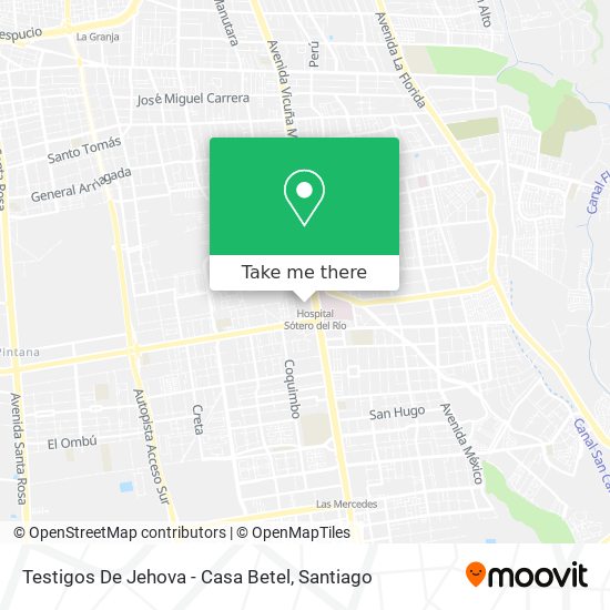 Testigos De Jehova - Casa Betel map