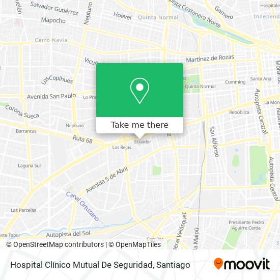 Hospital Clínico Mutual De Seguridad map