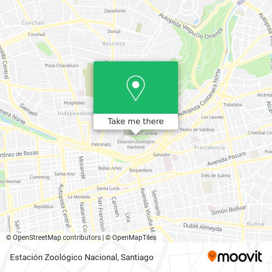 Estación Zoológico Nacional map