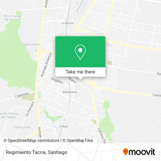 Regimiento Tacna map