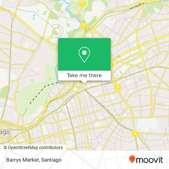 Mapa de Barrys Market