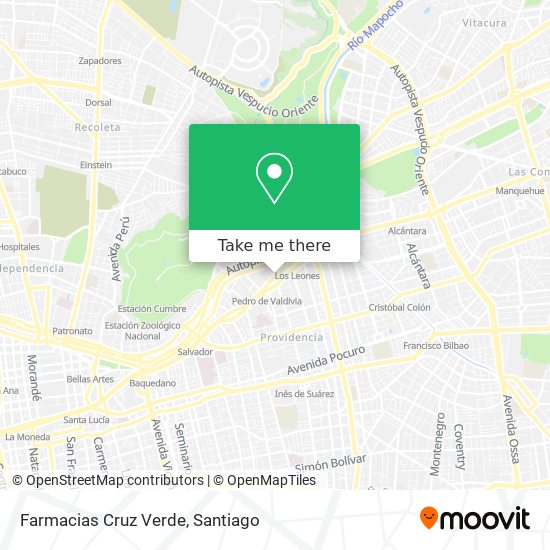 Farmacias Cruz Verde map