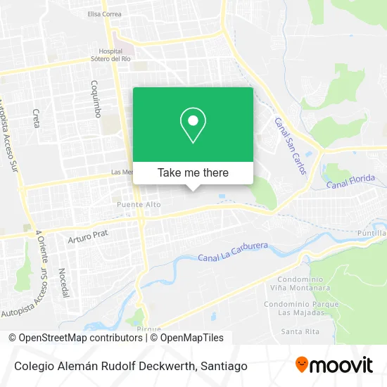 Mapa de Colegio Alemán Rudolf Deckwerth