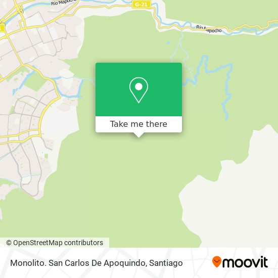 Monolito. San Carlos De Apoquindo map