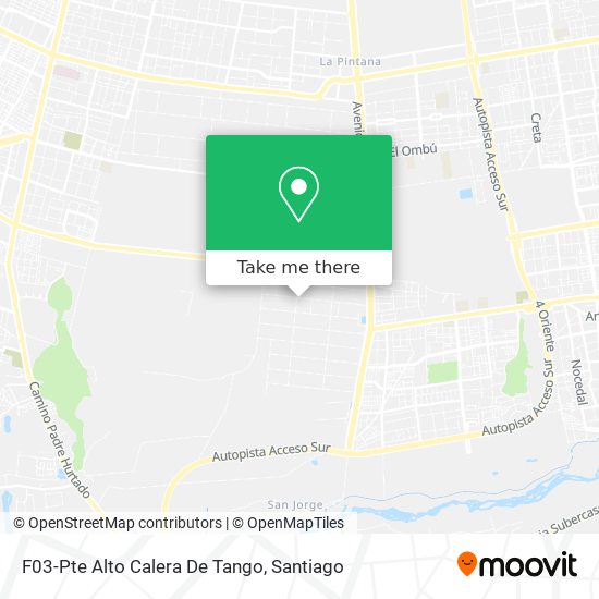 F03-Pte Alto Calera De Tango map