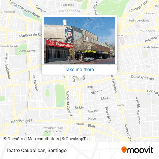 Teatro Caupolicán map