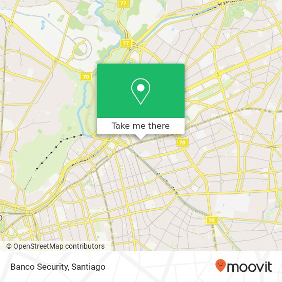 Banco Security map