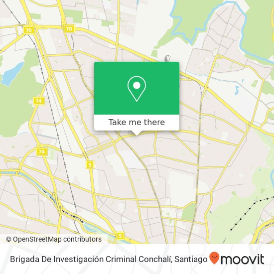 Brigada De Investigación Criminal Conchalí map